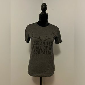 Bella Canvas T-shirt, Antlers Quote, Size S